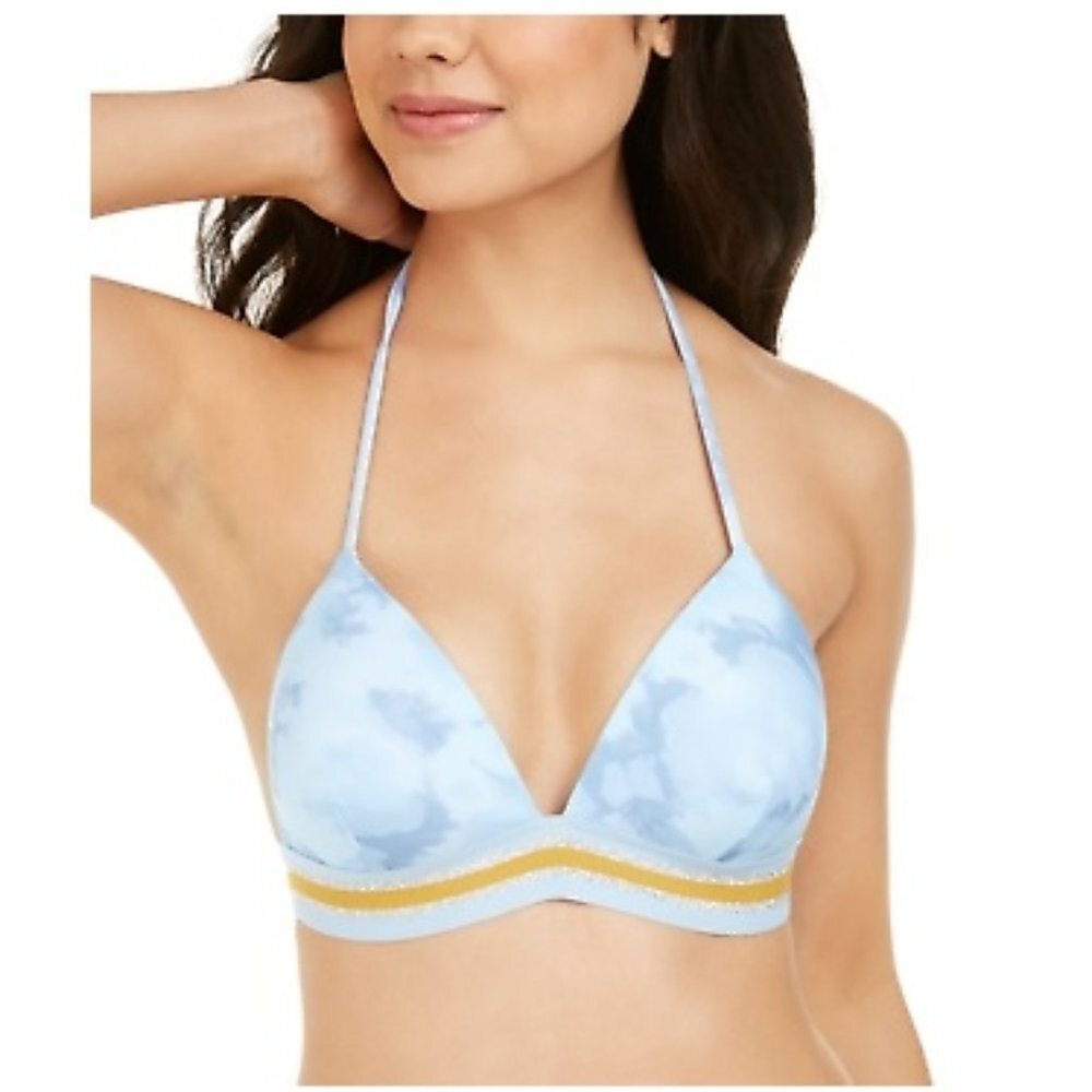 Hula Honey Juniors' Tie-Dye Push UP Bikini Top